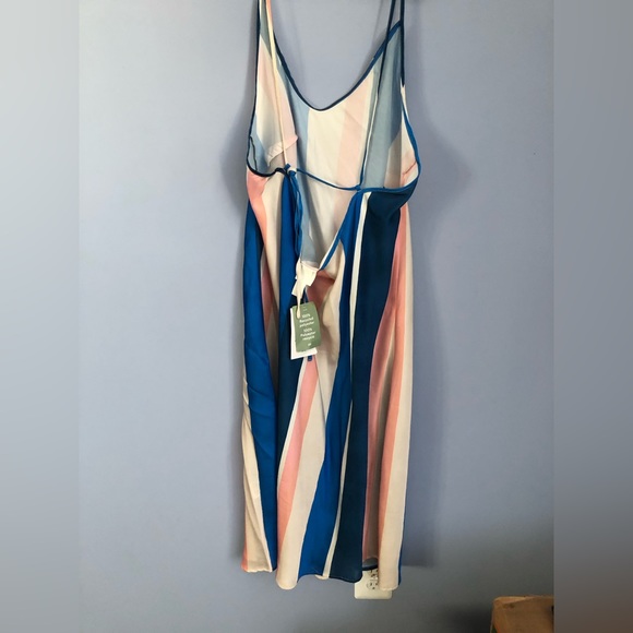 ⭕️ PRICE FIRM NEW Lemlem x H&M XXL Sustainable Eco Fashion Striped Midi Dress - Picture 9 of 13